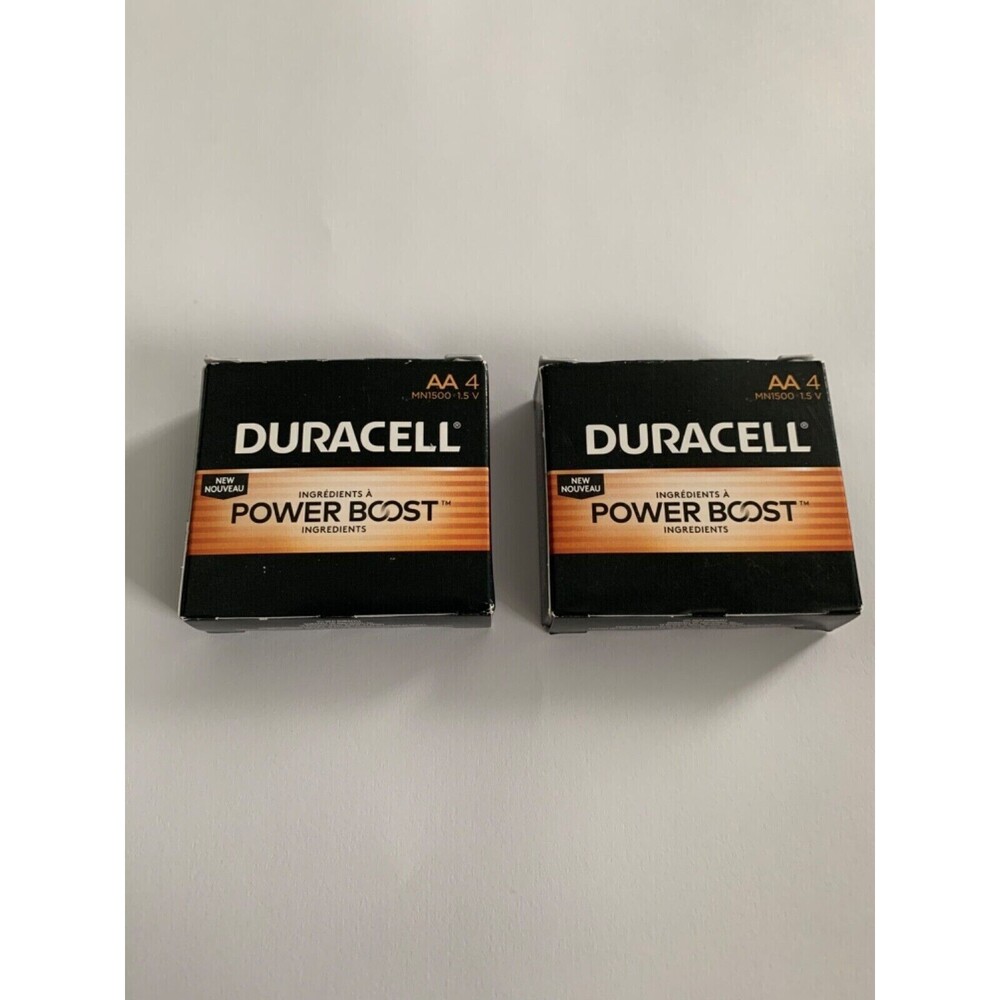 Two 4-Packs (8) Duracell AA Copper Top 8 Batteries 1.5V POWER BOOST 2034 Exp.